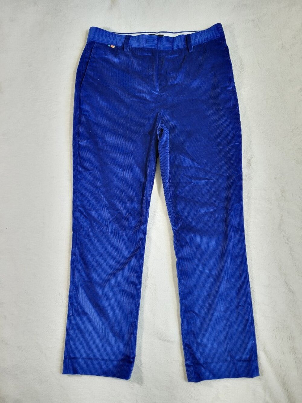 Paul Smith Cordury Wool Pants Men's 42 EU/28 US Blue Classic Style